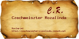 Czechmeiszter Rozalinda névjegykártya